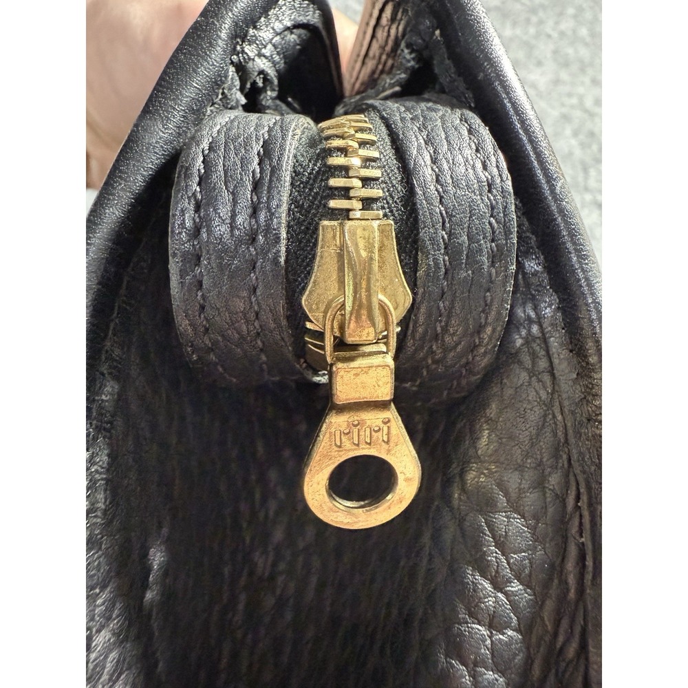 Dooney Bourke All Weather Leather Small Tote Pebbled Leather Black Handbag - Picture 11 of 16